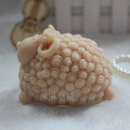 食品级硅胶皂模 手工皂模具 香皂皂模 蜡烛模具 羊皂模zx1003 - 图1