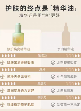 千纤草丝瓜籽精华油修护焕亮抗皱紧致改善暗沉以油养肤面部精油