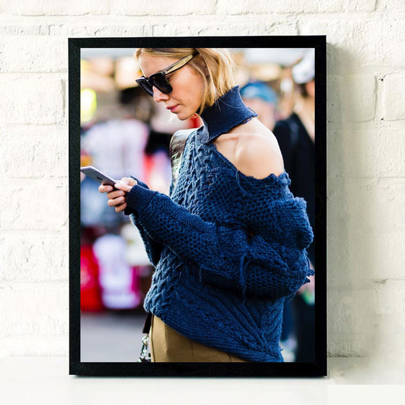 时尚走秀摩登女郎装饰画商场橱窗试衣间模特墙壁画服装女装店挂画,淘宝优惠券,粉丝福利购,淘宝优惠卷