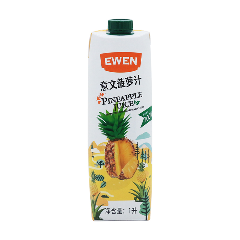 欧洲进口意文菠萝汁橙汁100%1L装1瓶纯果汁饮料健康新鲜调酒饮品 - 图3