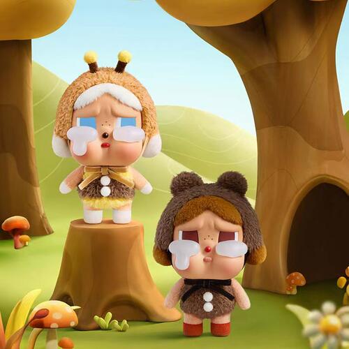 POPMART泡泡玛特CRYBABY眼泪工厂系列哭娃搪胶脸毛绒盲盒挂件包挂 - 图1