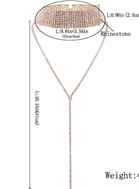 简约百搭choker高级感气质毛衣链