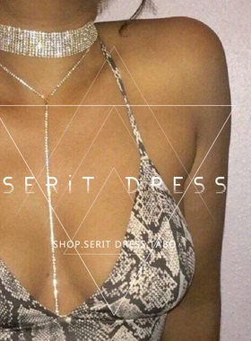 欧美潮复古镶满水晶闪钻超模网红锁骨颈choker夜店DJ热场轻奢项链