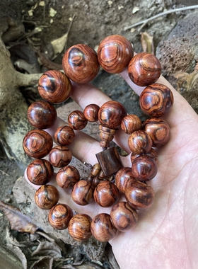 海南黄花梨油梨手持提珠微瑕天然树疤水线一物一拍收藏保真海黄