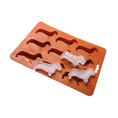 硅胶小狗9冰格九孔腊肠狗锤子4冰格制冰模具冰棒雪糕布丁饼干模型 - 图3