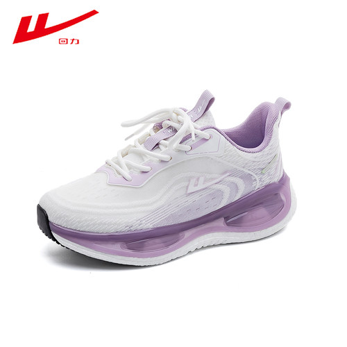 回力跑步鞋女冬季网面鞋女休闲跑鞋女轻便减震气垫鞋跳操鞋运动鞋 - 图0