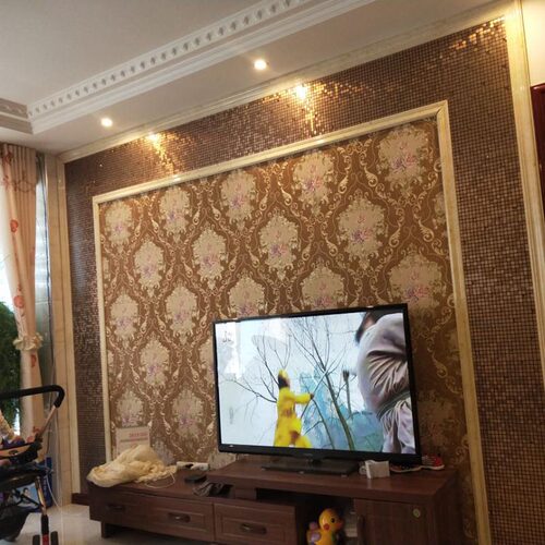 厂家自粘马赛克墙贴 背景墙拼图玻璃钻面金属铝塑板间隔拼瓷砖 - 图2