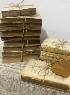 复古怀旧麻绳书芯摆件