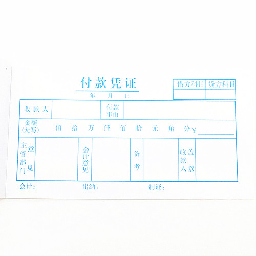 48K付款凭证 48开付款凭证  支付凭证单据22页/20本装 - 图1