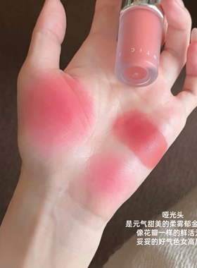 荔枝粉玫瑰橄榄皮打算涂一辈子罗小曼迷雾派对双头唇釉01禁忌玫瑰
