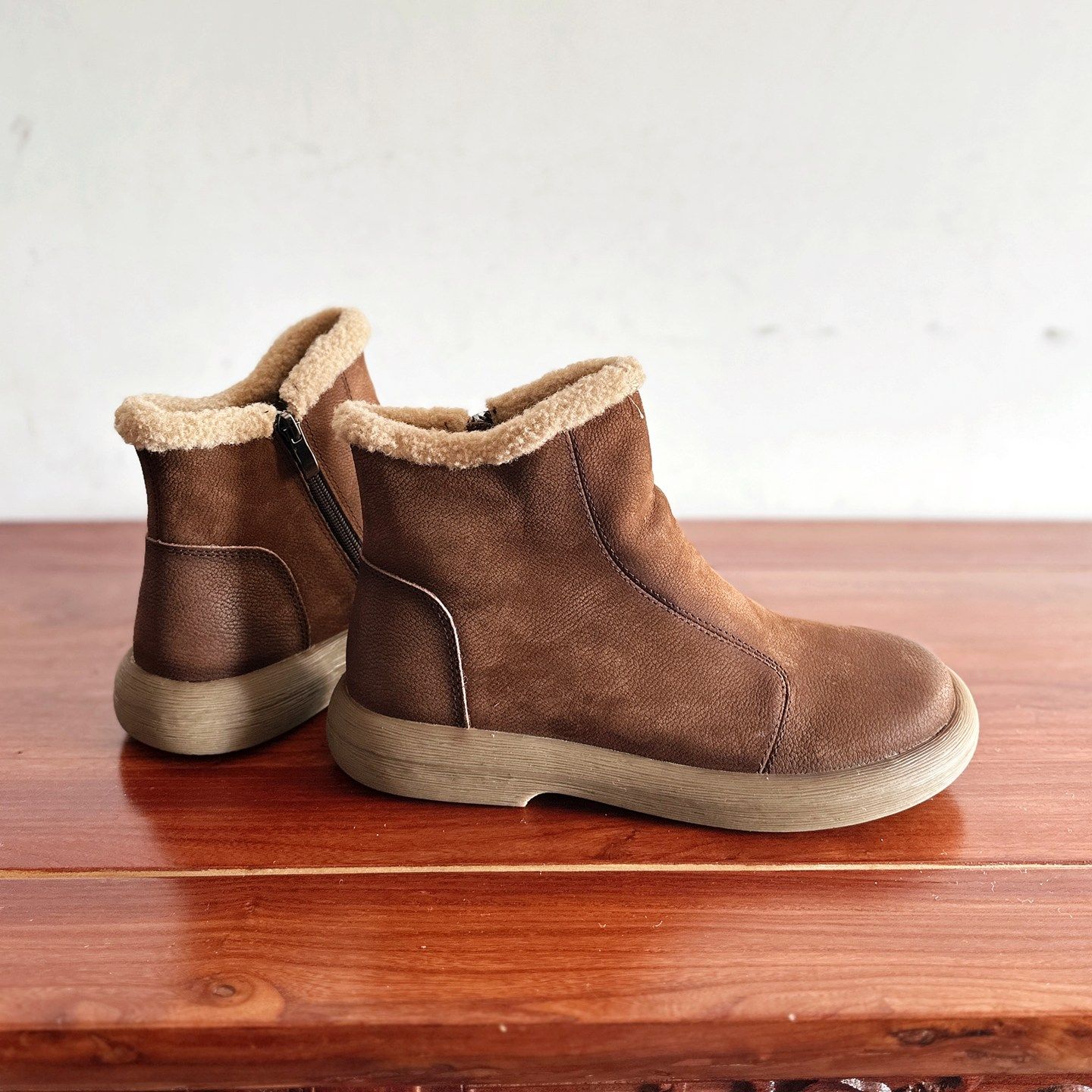 【烁掌柜】冬款复古文艺手工真皮43大码女靴头层牛皮加厚保暖棉靴,淘宝优惠券,粉丝福利购,淘宝优惠卷
