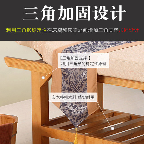 实木美容床美容院专用按摩床中医推拿理疗床纹绣采耳床艾灸床家用 - 图0