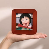 Квадратная маленькая фоторамка из натурального дерева