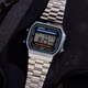 Casio watch men's retro small square small silver nugget student sports waterproof women's watch electronic watch A168WA-1