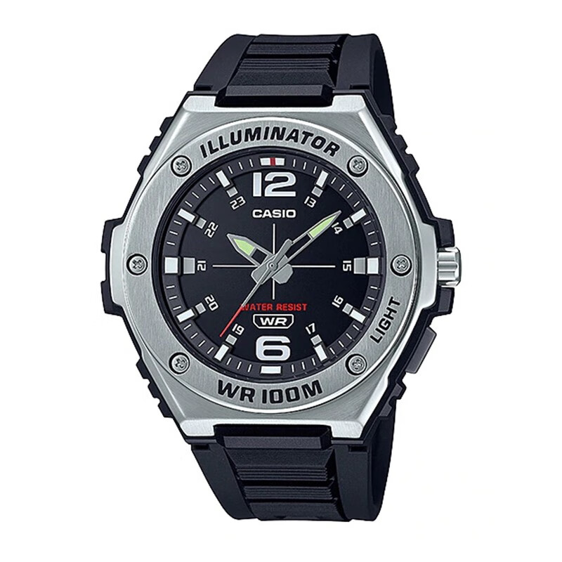 卡西欧casio手表男款钢铁之心学生运动防水表MWA-100H-1A