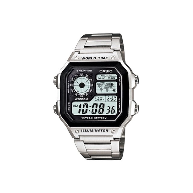 Men's watch Casio student watch retro trend casio small square waterproof watch AE-1200WHD-1A
