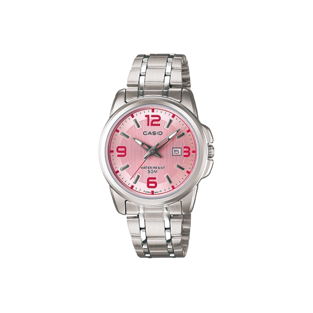 Casio Casio watch female pink retro ladies quartz student watch LTP-1314D Sakura Pink