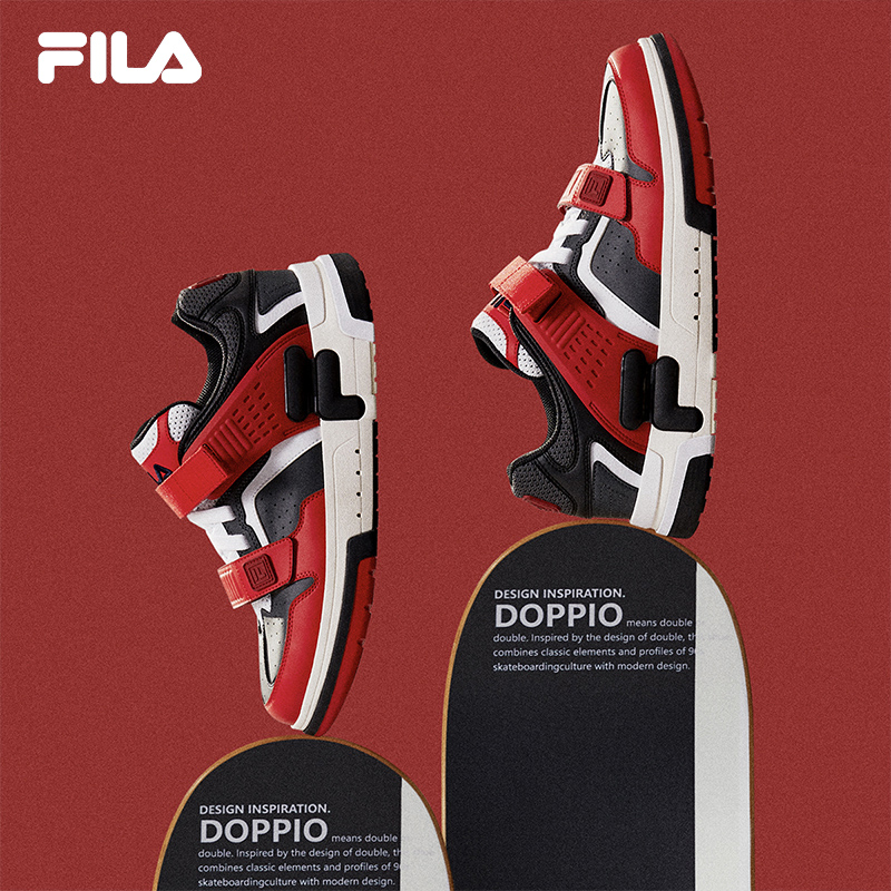 FILAFila男子摩登板鞋2022冬季新款时尚潮流休闲鞋 DOPPIO运动鞋 - 图2