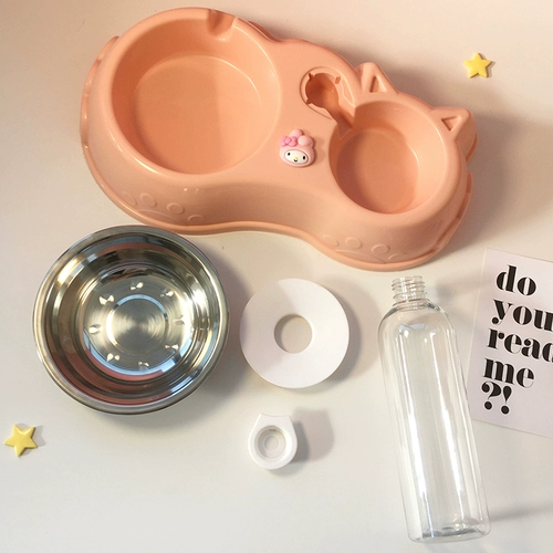 Собачья бассейн для собачья чаша напиток вода интегрированная кошачья чаша кошка миска Любовь домашние животные Авто напиток вода собаки плюшевые кошки продукты