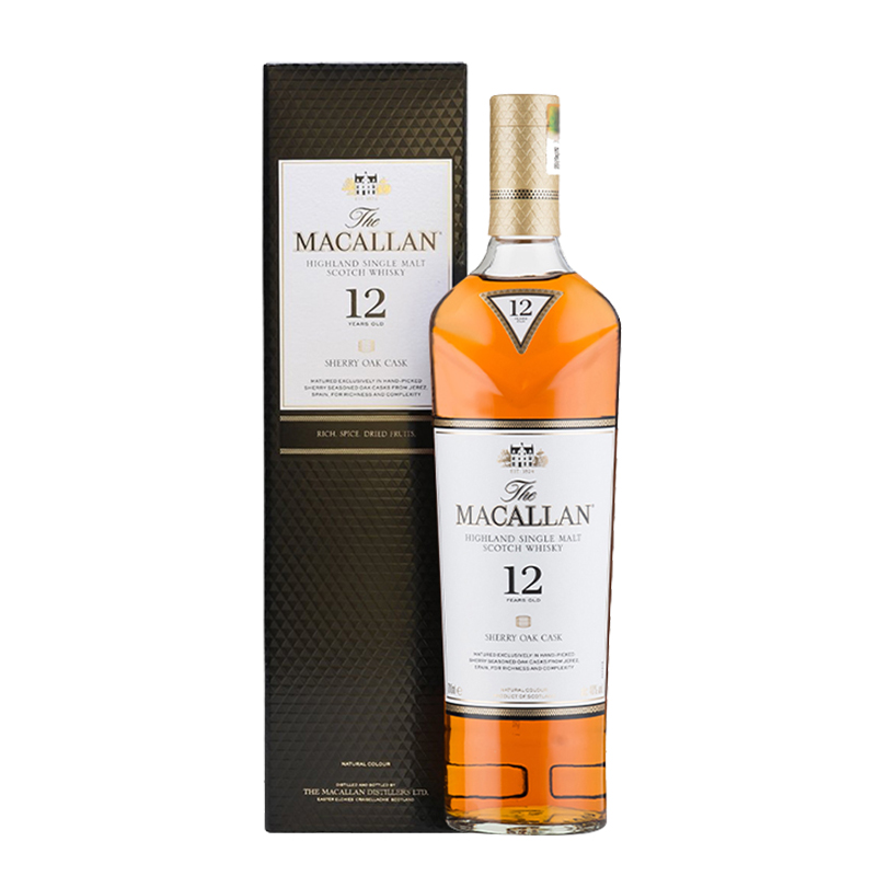 Macallan麦卡伦12年单雪莉桶单一麦芽威士忌700ml进口洋酒正品-图3