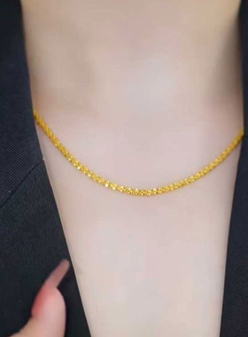 钛钢女短款钛钢项链女轻奢