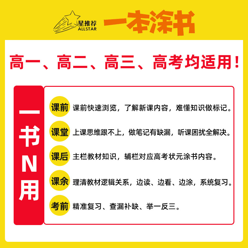 2024新版新教材版一本涂书高中语文数学英语物理化学生物历史新高考星推荐高中高考教辅高一二三复习资料全科一本涂书高中生物必修-图0