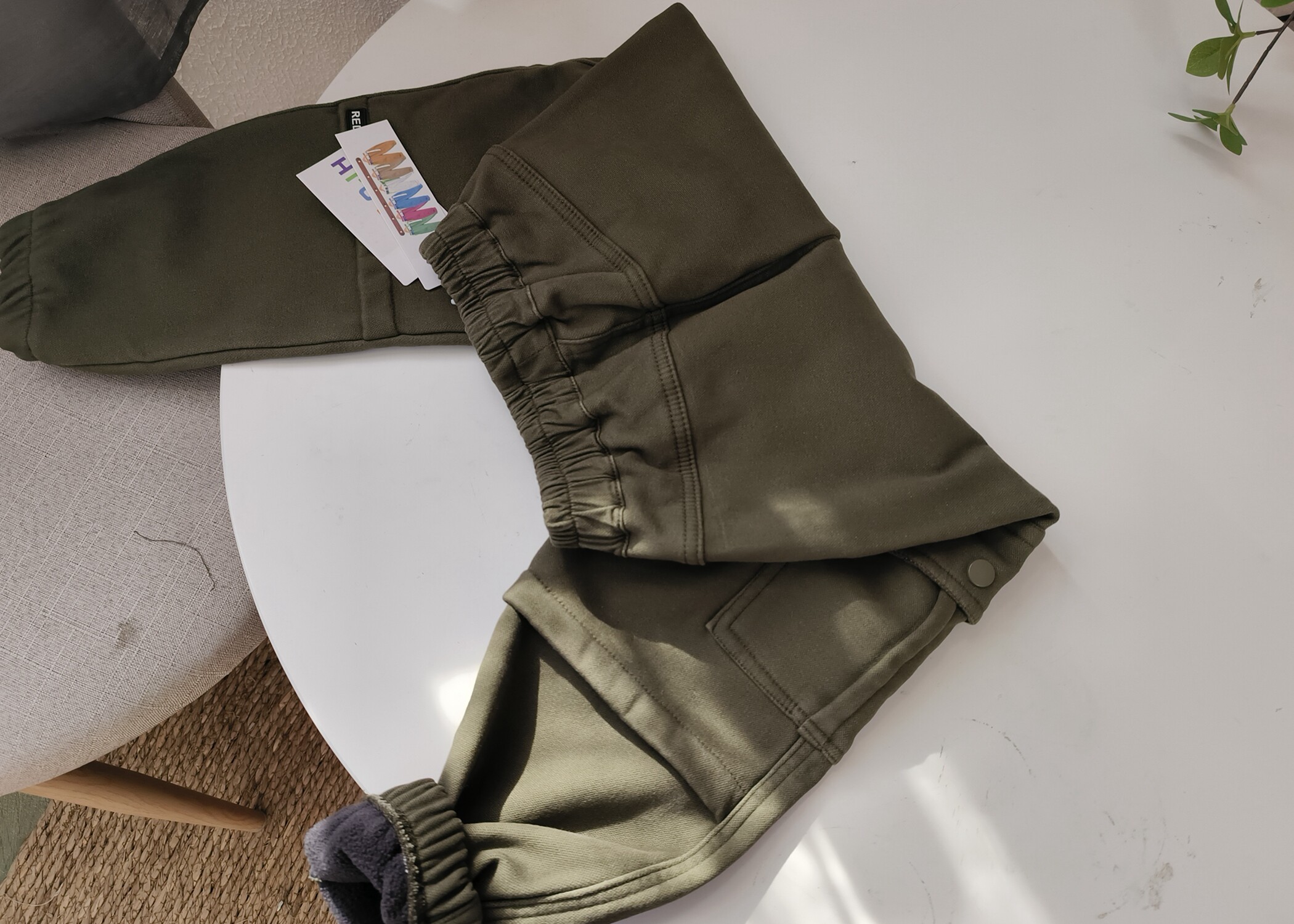 笑笑家 童装裤子 男童加厚工装一条绒保暖长裤 冬季休闲裤棉裤