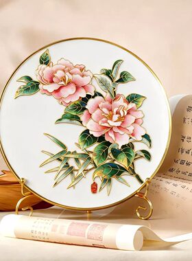 非遗景泰蓝掐丝珐琅画diy手工制作材料包马年母亲节礼物装饰摆件