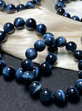 天然蓝虎眼单圈手链手串