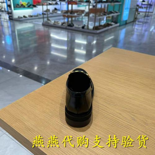 专柜正品思加图2025春新款女鞋四便士乐福鞋英伦风小皮鞋9UL01AA5 - 图2