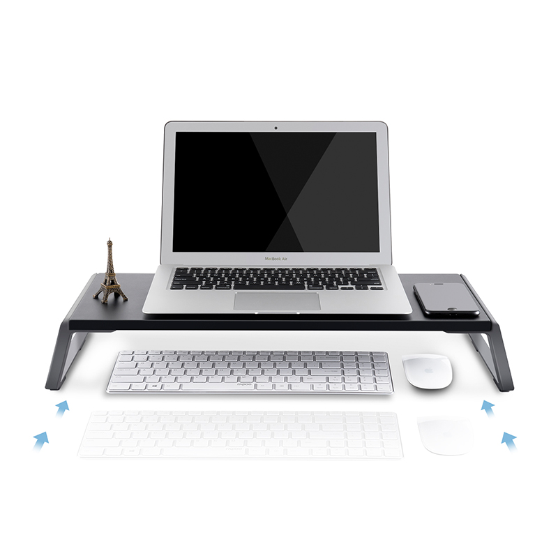 埃普ID-20笔记本电脑显示器增高架置物架底座办公桌面键盘收纳架-图1