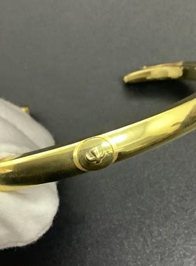 日男女18K手工全金四目手镯