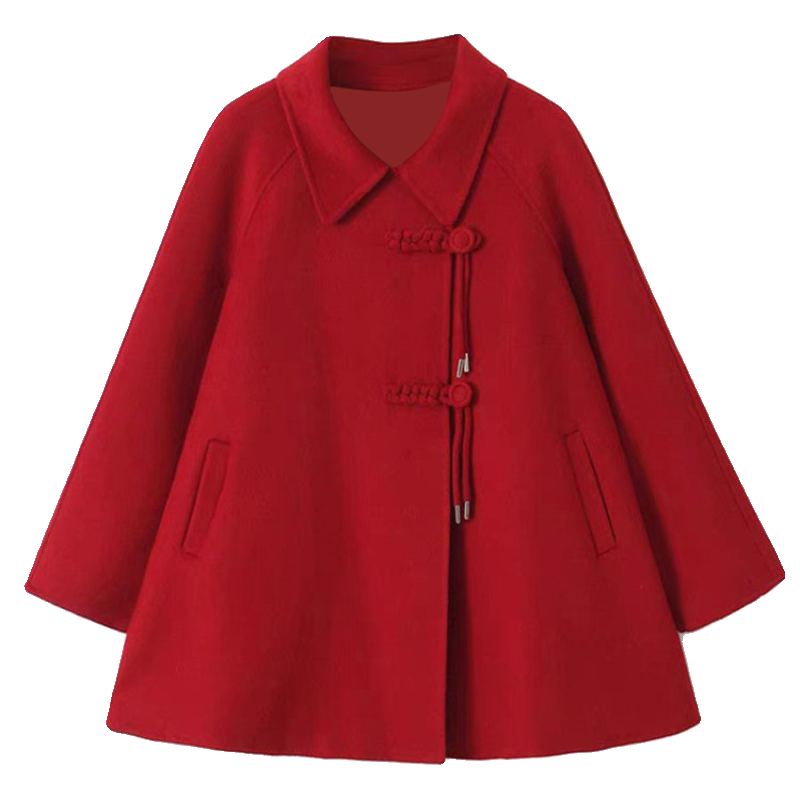 200斤300加肥特大码胖mm240红色斗篷毛呢大衣春季二八月外套女230,淘宝优惠券,粉丝福利购,淘宝优惠卷
