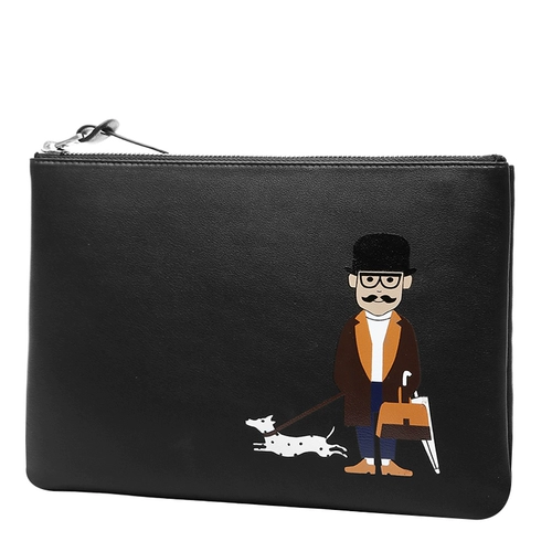 Сумка с петлей на руку, маленькая сумка клатч, кожаная цепочка для отдыха с молнией, из натуральной кожи