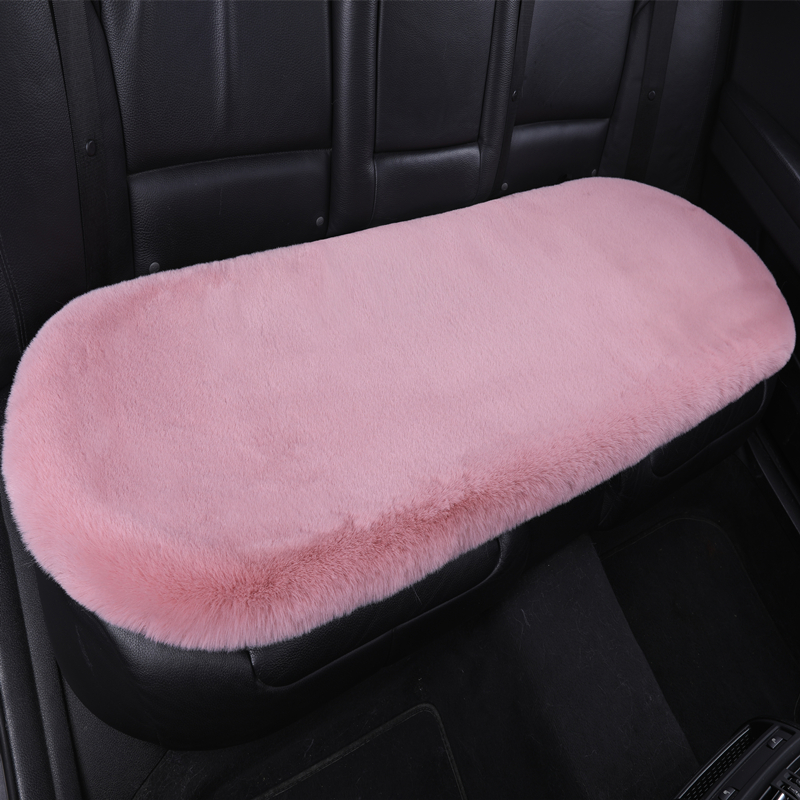 汽车后排坐垫后排网红保暖防滑座单片后座长条加厚冬季毛绒车座垫