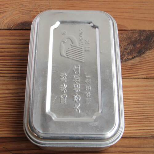 铝饭盒老式复古薄款复古铝制饭盒火锅蛋炒饭露营实验盖把手实验盒 - 图3