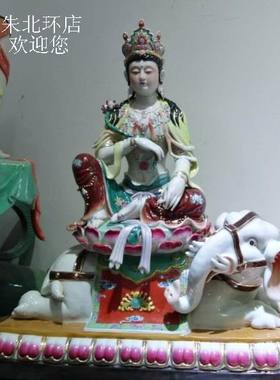 文殊普贤菩萨骑兽佛像雕像