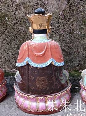 雕塑陶瓷器坐莲毗卢观音菩萨佛像