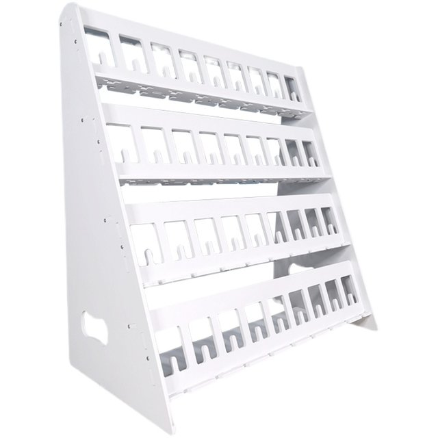 Store manager recommends universal mobile phone charging stand for office desks