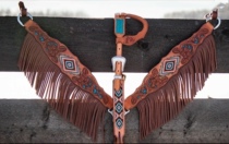 American Import Western Bull Leather Sculpture Flower Flow Su Chest With Single Ear Water Le Denim Wild Ride Accessories Equestrian Werkmusa