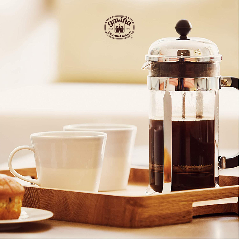 Café Gaviña-经典法式 浓郁烟熏黑巧克力味深度烘焙咖啡粉 283g - 图0