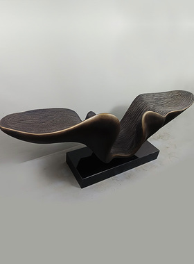 落地雕塑大摆件酒店售楼处样板房高级感轻奢高档大气上档次装饰品