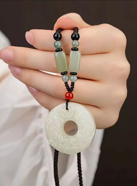 天然和田玉招财如意貔貅吊坠男女