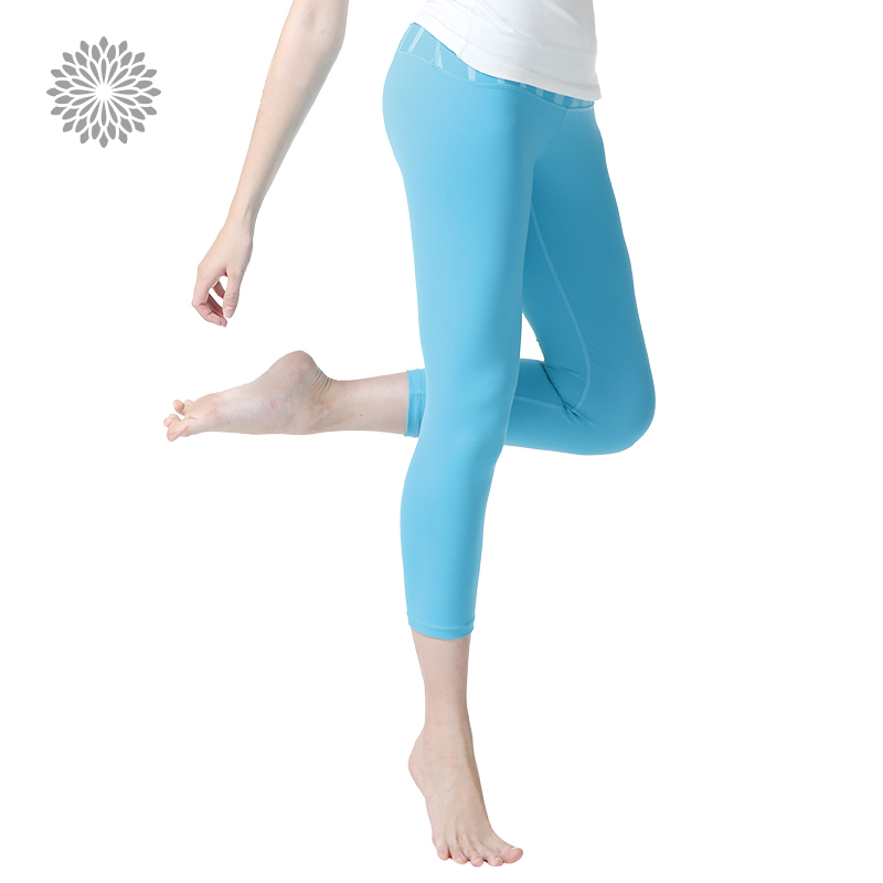 easyoga La veda 新品健身褲春夏女瑜珈七分褲子運動練功瑜伽褲