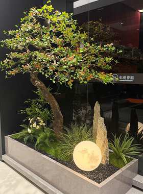 高端会所景观装饰大型海岛春花