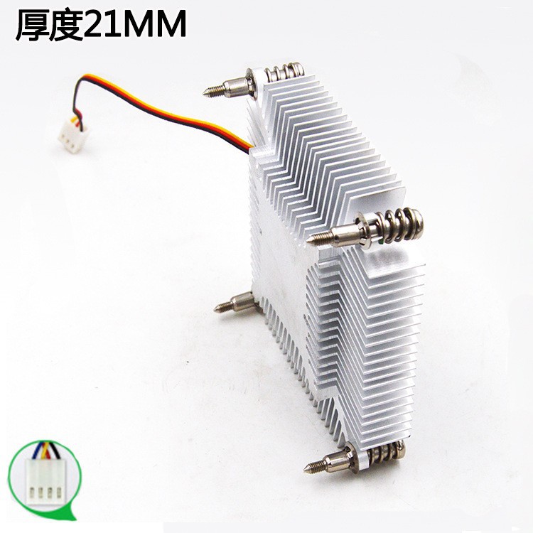 全新115XCPU太阳花材散热器 ITX工控主板薄款机箱 一体机OPS - 图1