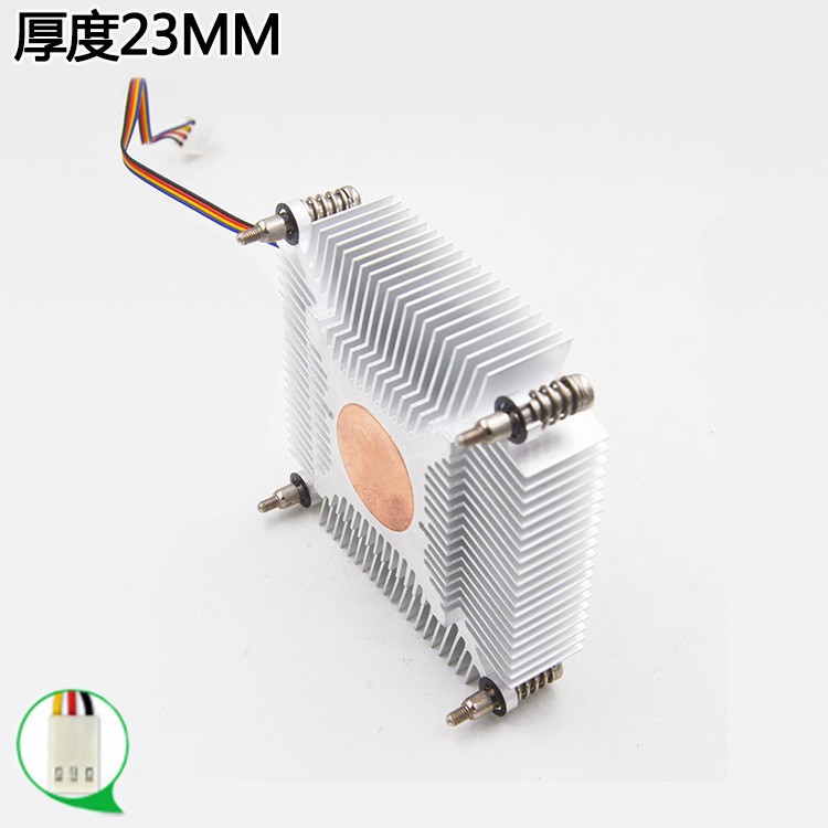 全新115XCPU太阳花材散热器 ITX工控主板薄款机箱 一体机OPS - 图3