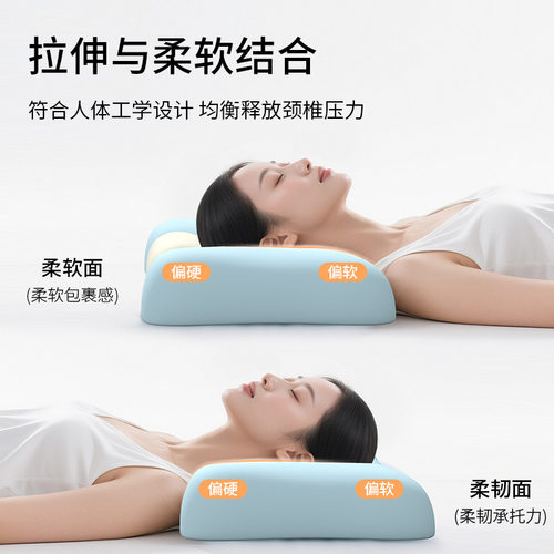亚马逊SPA级护颈椎反弓牵引助深度睡眠成人记忆棉枕芯学生枕头 - 图2