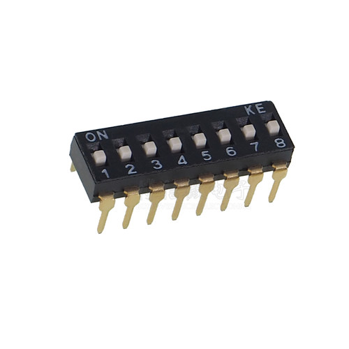 直插 KE 2.54 2/3/4/5/6/8位 DSIC02LSGET DIP拨码开关 DSIC04LSG - 图0
