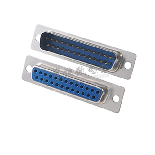 DB25 母头公头 焊线 母座 U形脚 二排 25脚  针焊线接头 2排25芯 - 图0